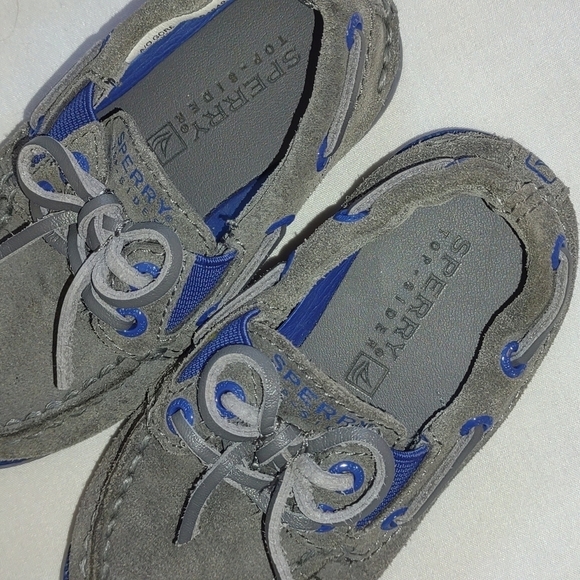 𝅺Boys Gray & Blue Top-Sider Sperry - Picture 7 of 7